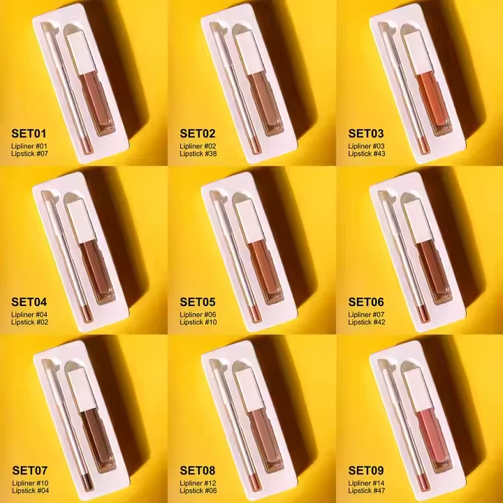 Liquid Matte Vegan Lipstick & Lip Liner Set | Custom Private Label Kit - Image 3 of 4