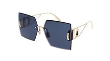CHRISTIAN DIOR Dior 30Montaigne S7U B0B0 Blue Gold Square Oversize Sunglasses