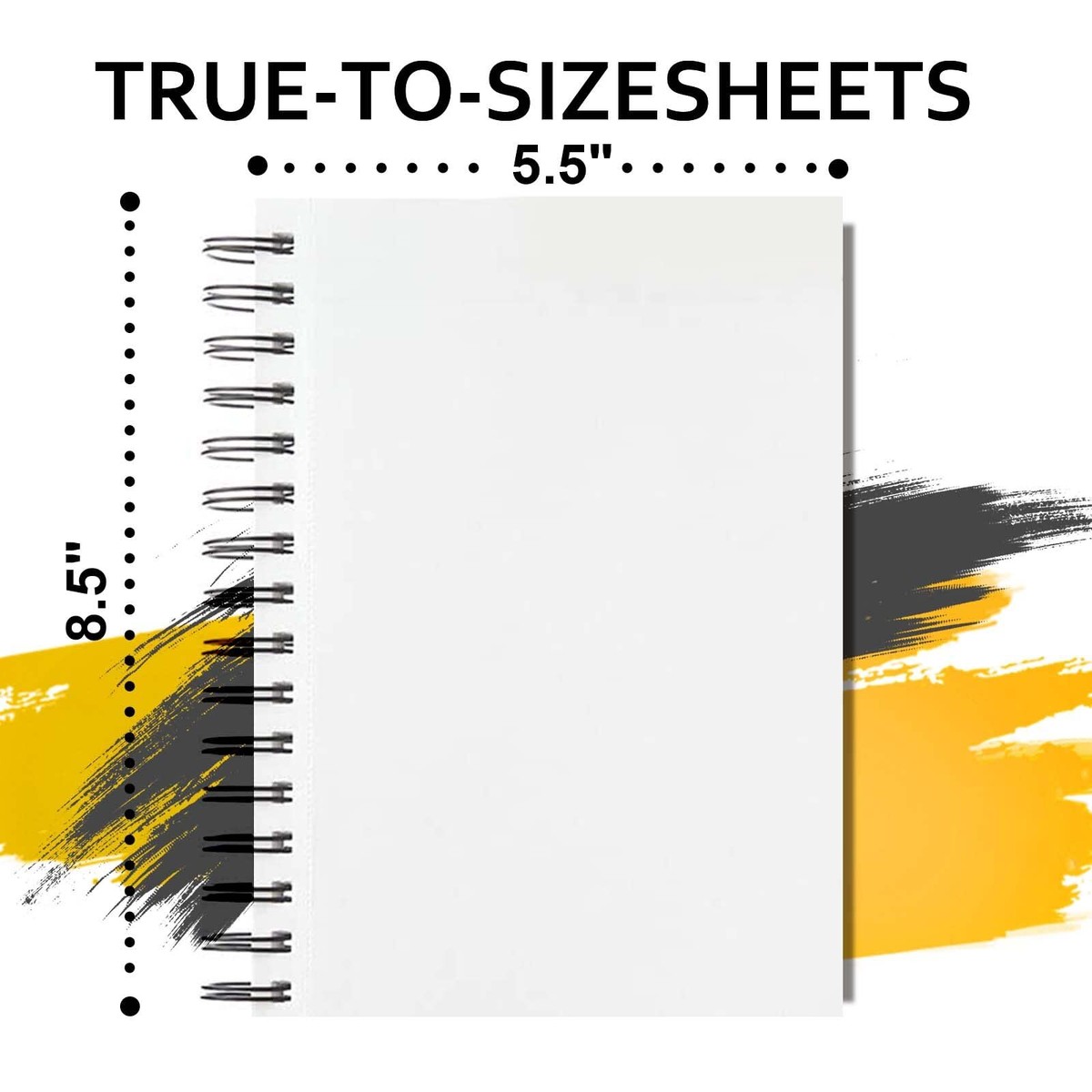 JOY SPOT! Sketch Book 5.5x8.5 Inch, Pack Of 2, 200 Sheets Total (68lb/100gsm), Spiral Bound - View #8