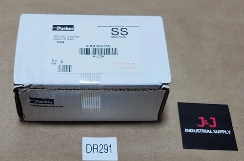 *BRAND NEW SEALED* Parker 20SC20-316 A-LOK Stainless Steel Union + Warranty! 