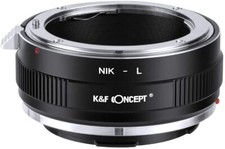 K F Concept Manual Focus Lens Adapter for Nikon F Mount Lens to L Mount Cameras