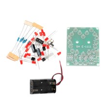 Flash Light DIY Kit 18 LEDs Heart-Shaped Red Flashing Electronic Set DIY Kit New