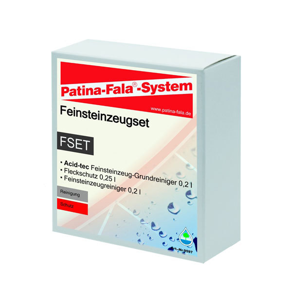 Patina Fala FEST Stoneware Set 3-Piece Acid-Tec Stain Protection Cleaner