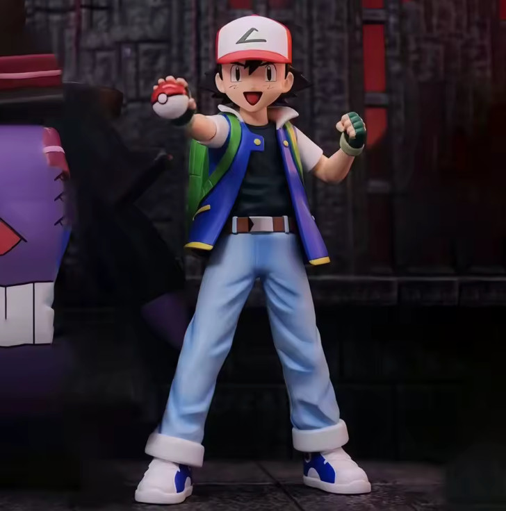 Figurine Sacha Pokémon de 13cm pour décorer un bureau de gamer ou une chambre