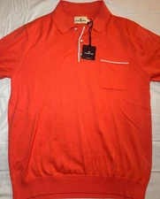 NWT the Normal Brand Short Sleeve Polo Sweater large
