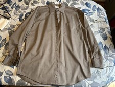 Men  s Claiborne Brown Long Sleeve Dress Shirt Size 16 1/2, 34/35