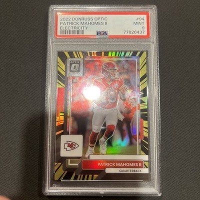 2022 Donruss Optic Patrick Mahomes II Electricity /65 PSA 9 