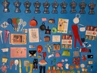 VINTAGE BARBIE 1960's ACCESSORIES, 200 PCS, DRESS FORMS, JAPAN, MATTEL