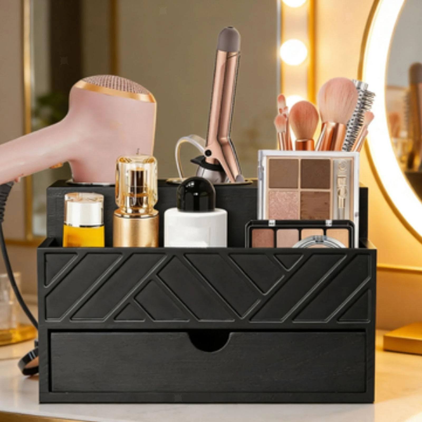 Hair Tool Organizer Makeup Organizer Bathroom Countertop Dresser Vanity with