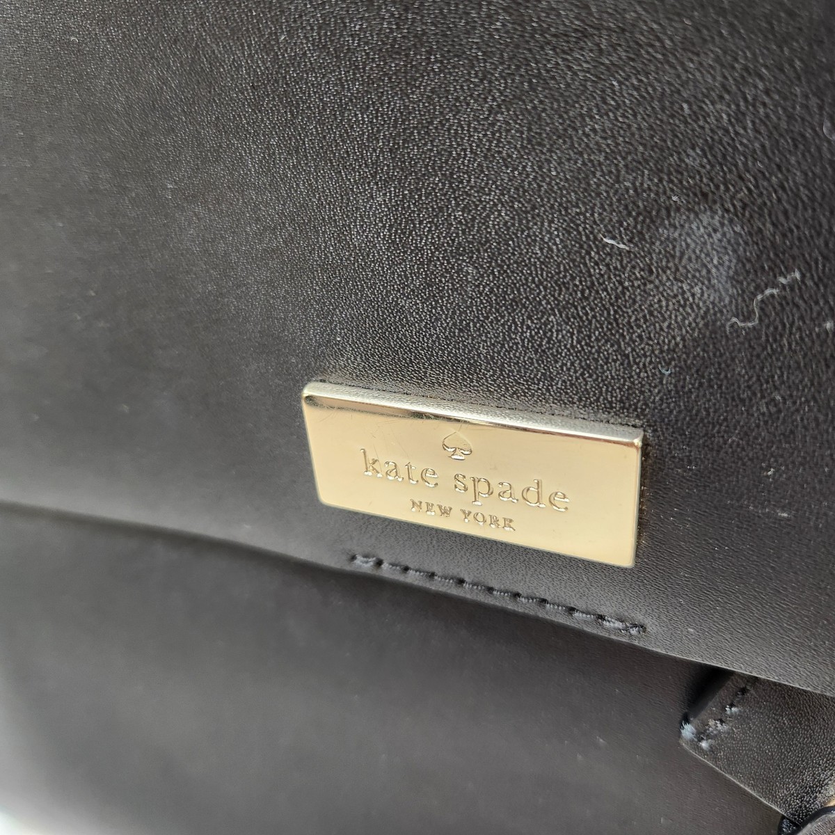 KATE SPADE Quincy Putnam Drive NWOT Black Pink Smooth 