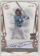 2023 Leaf Trinity Bronze 26/99 Tai Peete #BA-TP1 Auto ez6