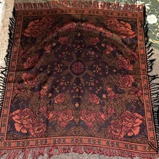 Large Blanket Cashmere Large Scarf Shawl Wrap Wool Throw Indian 45" Starburst