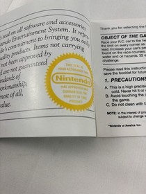 Nintendo NES R.C. Pro Am Instruction Booklet Manual 1988