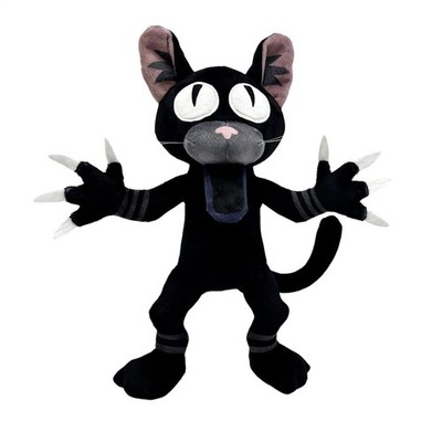 99 Nights In The Forest Black Cat Plush   Handgefertigtes Stoffkatzentier