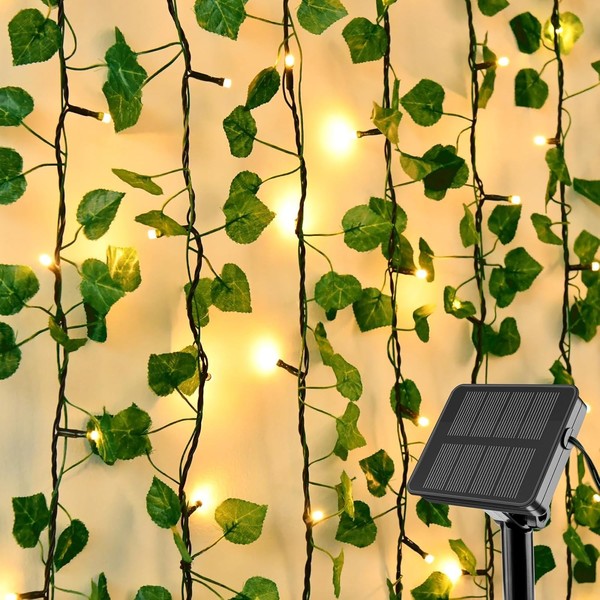 Solar Efeu Lichterkette 5M 50LED 8 Modi IP65 Wasserdicht FüR AußEnbereich-image