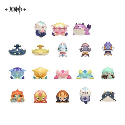 miHoYo Genshin Impact Figures Fontaine Marine Animal Doll Blind Bag Toy Gift