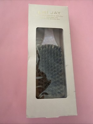 EMI JAY Mini Boar Bristle Brush Rare Pink Sugar Handle Strong Hold Smooth Finish