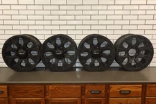 Hummer H2 Set of (4) HELO HE878 20x9 Black Wheels W/3 Center Caps