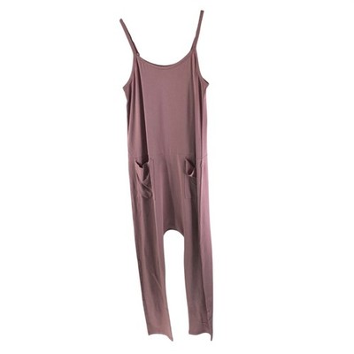 Universal Standard Jackson Sleeveless Jumpsuit Pockets Blush Pink