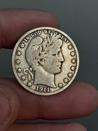 1911- S Barber Half Dollar #1