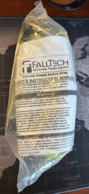 Falltech 7448L 4' Web Embed Concrete Anchor Sling w/Dual Loops Brand NEW