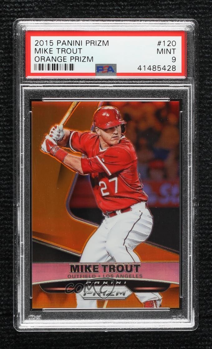 Panini Orange Mike Trout front