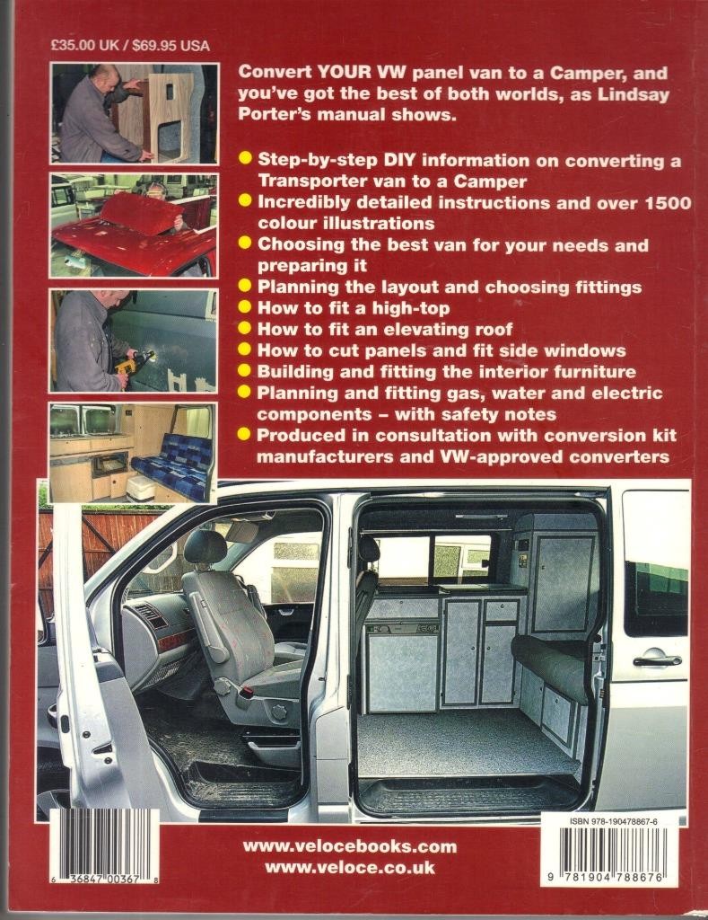VW TRANSPORTER T5 VAN CONVERSION INTO CAMPER WORKSHOP MANUAL BY LINDSAY PORTER thumbnail 2