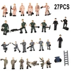 Model people figures decoration mini scene 1:87 scale color placement