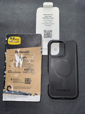 OtterBox iPhone 16 Pro Max Defender Series Case - Black - Repackaged