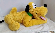 Disney Store Pluto the Dog Laying Plush Stuffed Animal Toy 16"