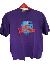 Vgt 1991 Planet Hollywood Walt Disney World T Shirt Mens L Purple Made USA