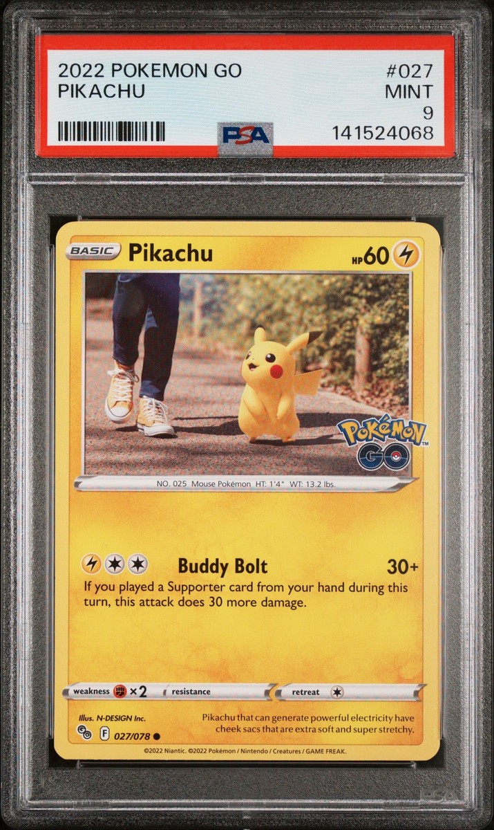 2022 POKEMON GO #027 PIKACHU PSA 9 | eBay
