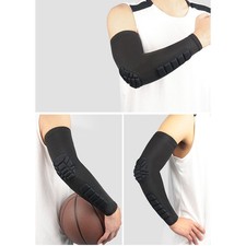 Elbow Padded Sleeve Moisture-Wicking Arm Protector For Athletes Easy To Use