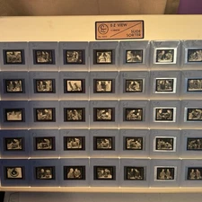 Lot 50 Vintage Henry Ford R&D Glass Slides 1937 Tudor Deluxe Brakes Research