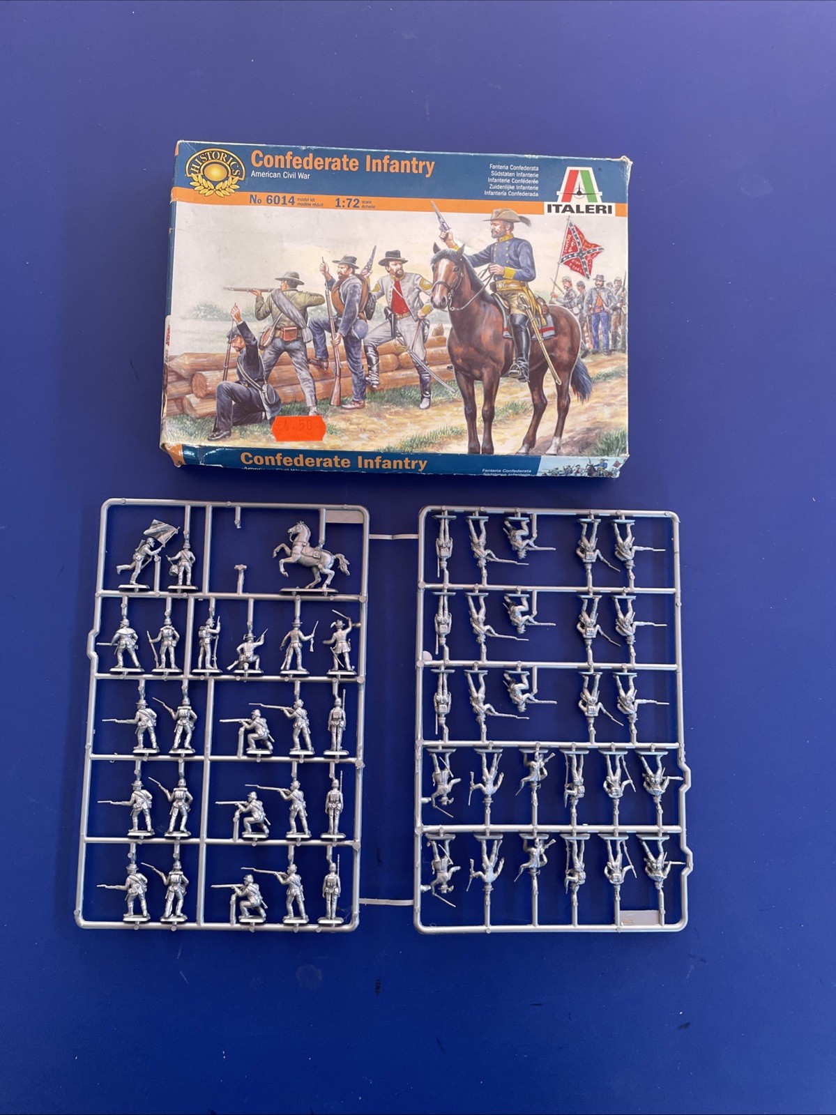 Italeri Boxed Confederate Infantry 1/72 Ho:oo scale.