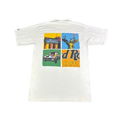 Hard Rock Cafe Berlin Graphic T Shirt Mens Medium White Short Sleeve Heavy Tee