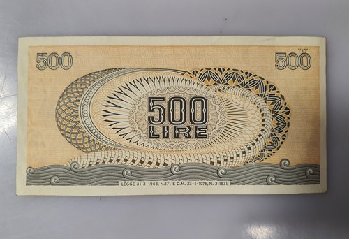Banconota 500 Lire sostitutive - Imagen 2 de 2