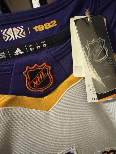 NWT Adidas LA Kings Brandt Clarke Reverse Retro 2.0 NHL 52 L Hockey Jersey - Picture 5 of 5