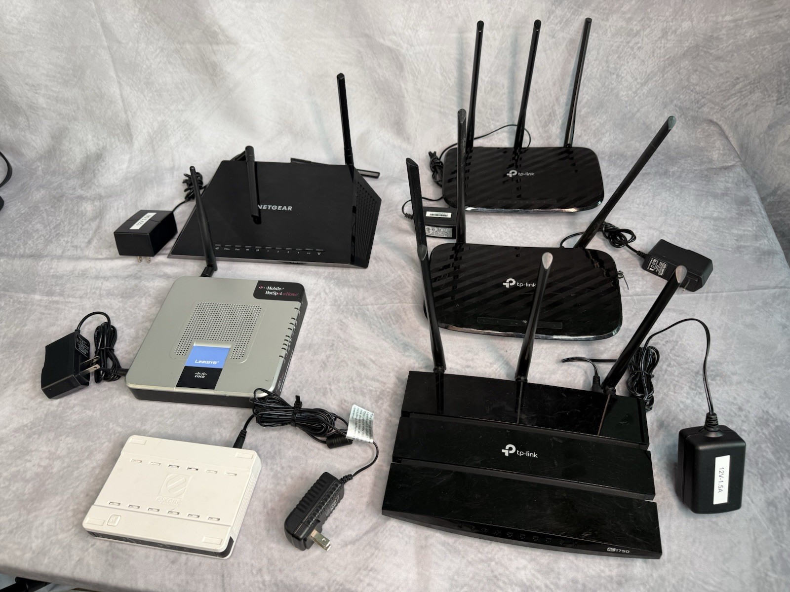 6-Router Lot | WRTU54G-TM Netgear R6400 TP-Link Archer A6 A7