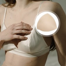 4Pair Bra Inserts Pads Push Up Lightweight Reusable Beige Sponge Material