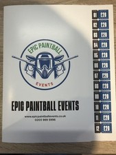 Epic Paintball Events 12 tickets worth &pound;240 online