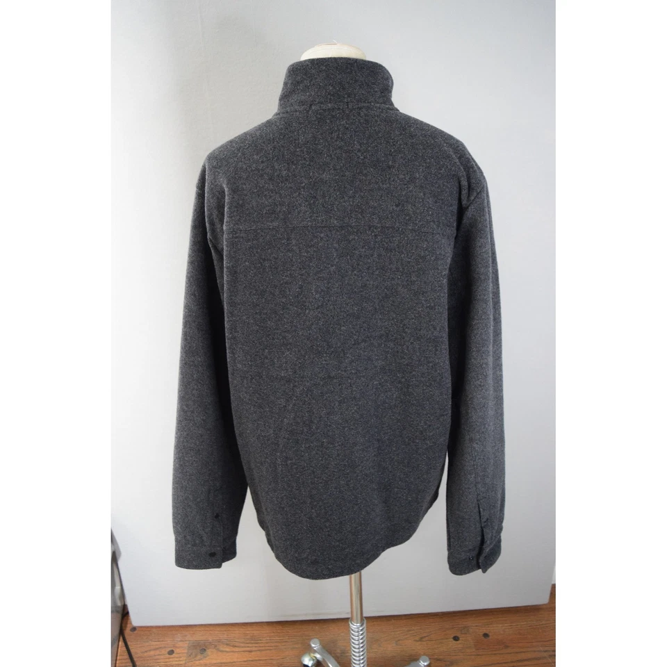 Smartwool Anchor Line Full Zip Jacket Medium Gray Full Zip Coat Merino Wool - Image 3 of 4