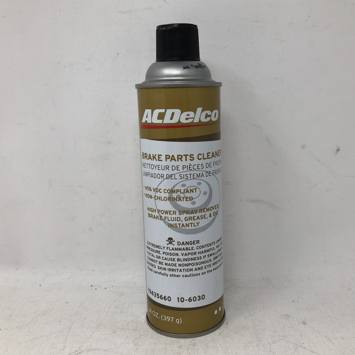 ACDelco Brake Parts Cleaner 45% VOC Non-Chlorinated 10-6030 14oz