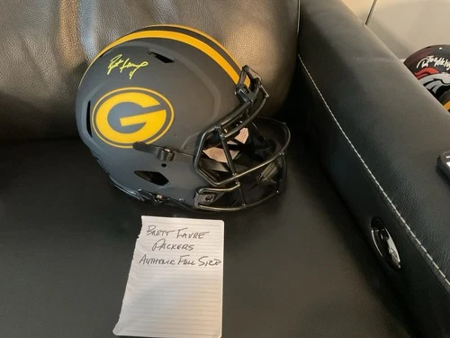 Brett Favre Green Bay Packers Original Signed Football Helmet
