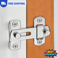 Stainless Steel Door Latch Heavy Duty Door Lock  Anti-theft Home Security Lock