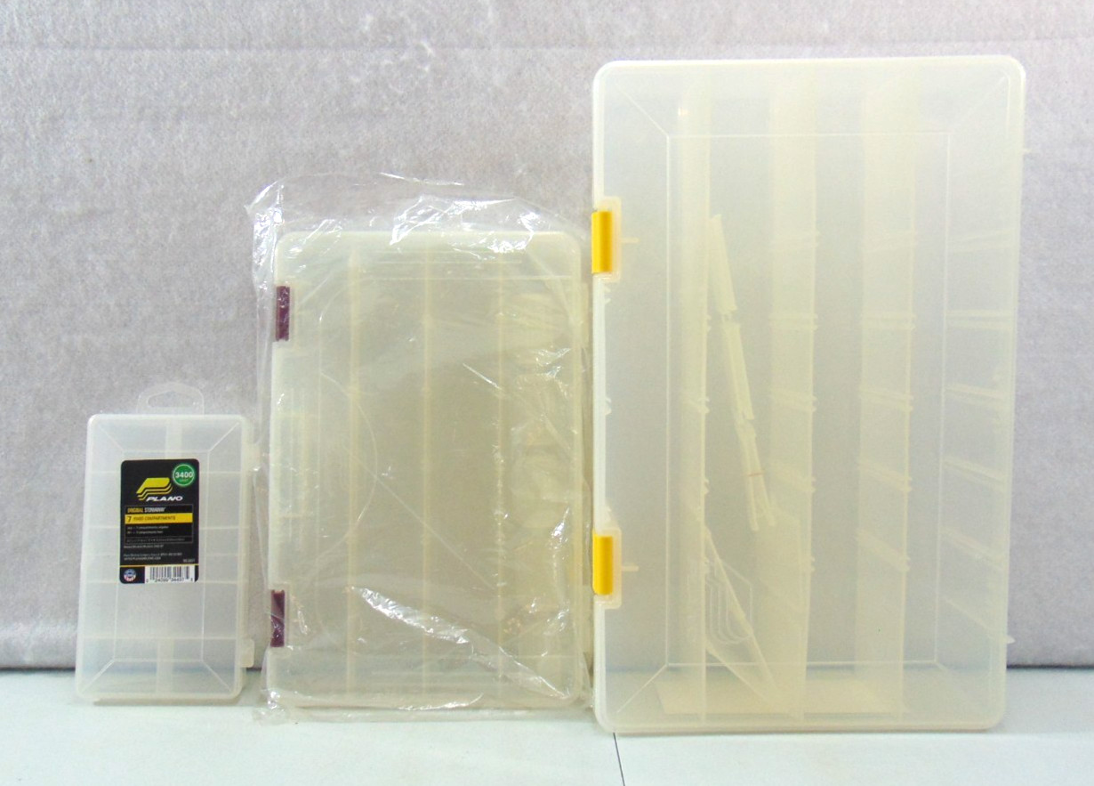 Plano Tackle Boxes, 3 Sizes 3400, 3600, 3730 -  New