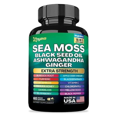 Zoyava Sea Moss Supplement-All-in-One Multivitamin15+ Extra Strength Ingredients