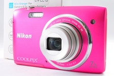 Nikon COOLPIX S3500 Pink 20.1MP 7x Zoom Digital Camera w/Charger from Japan 1031