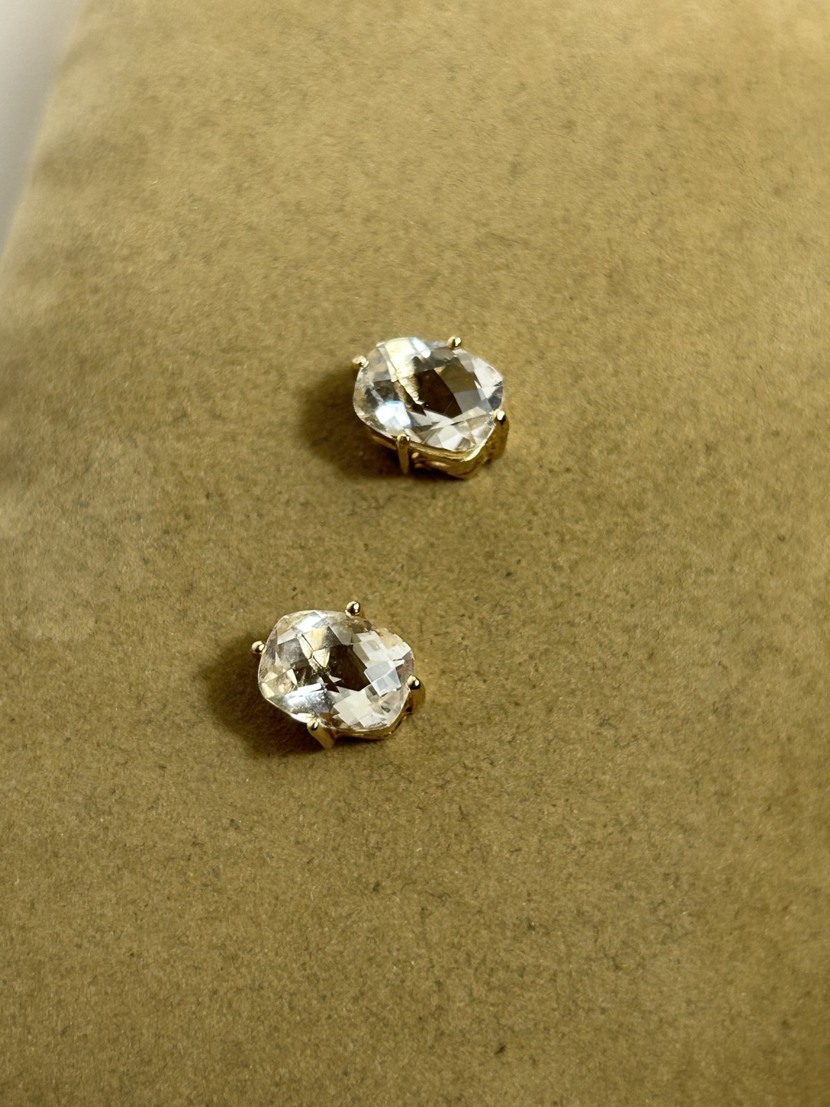 CHARMING 14K YELLOW GOLD RECTANGULAR CUSHION CZ S… - image 4