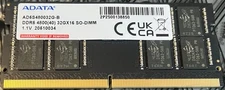 Adata 32GB DDR5-4800 SODIMM SO-DIMM Laptop Memory – AD5S480032G-B